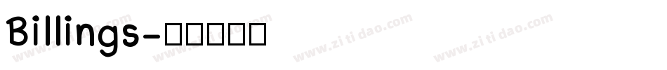 Billings字体转换