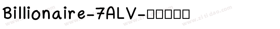 Billionaire-7ALV字体转换