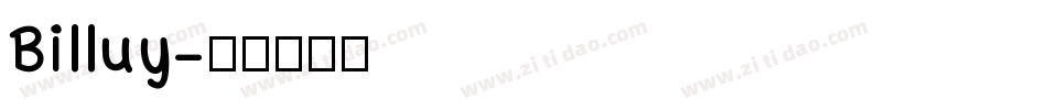 Billuy字体转换