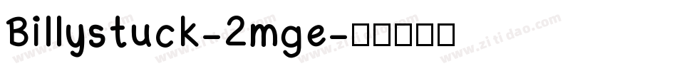Billystuck-2mge字体转换