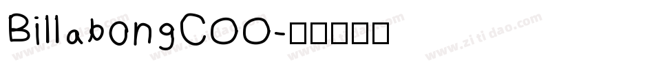 BillabongCOO字体转换