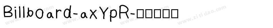 Billboard-axYpR字体转换