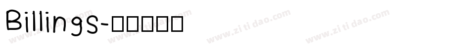 Billings字体转换