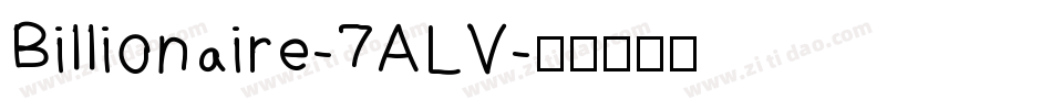 Billionaire-7ALV字体转换