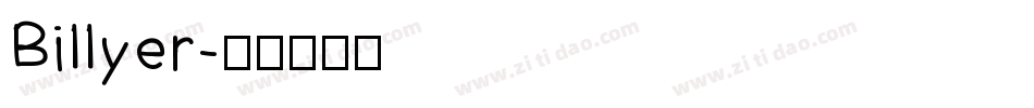 Billyer字体转换