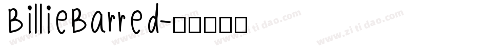 BillieBarred字体转换
