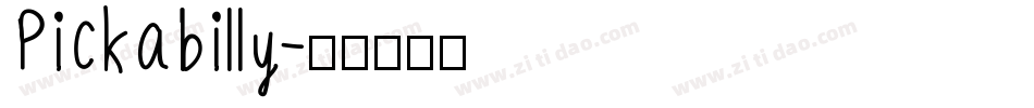 Pickabilly字体转换