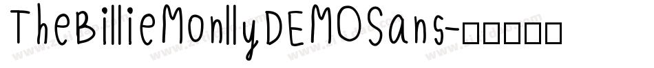 TheBillieMonllyDEMOSans字体转换