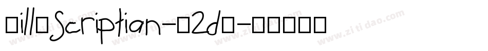 BillyScriptian-x2dR字体转换