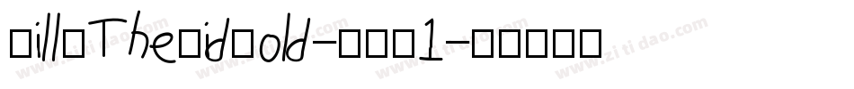 BillyTheKidBold-6961字体转换