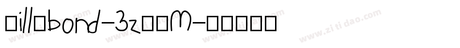 Billybond-3zZYM字体转换