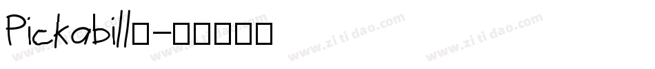 Pickabilly字体转换