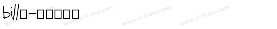 billy字体转换