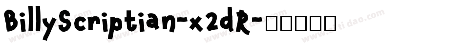 BillyScriptian-x2dR字体转换