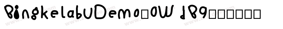 BingkeLabuDemo-0WdB9字体转换