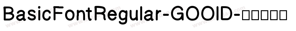 BasicFontRegular-GOOlD字体转换