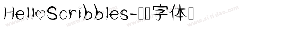HelloScribbles字体转换