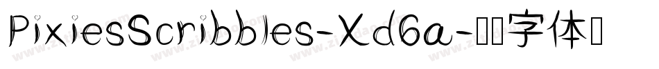 PixiesScribbles-Xd6a字体转换