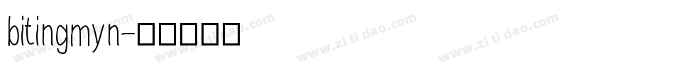 bitingmyn字体转换