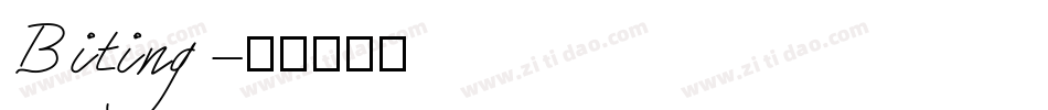 Biting字体转换