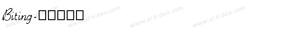 Biting字体转换