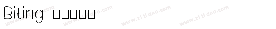 Biting字体转换