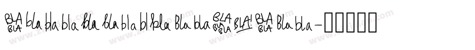 BruntsfieldCFBla字体转换