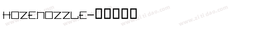 HOZENOZZLE字体转换
