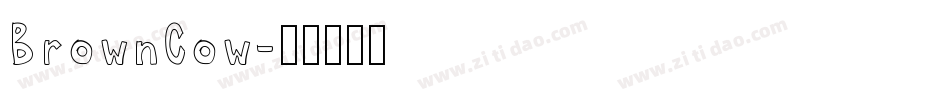 BrownCow字体转换