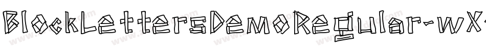 BlockLettersDemoRegular-wX4Z字体转换
