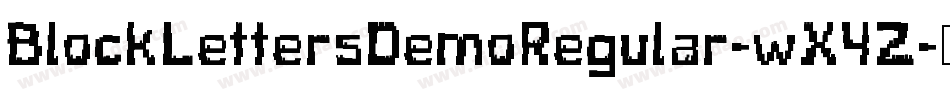 BlockLettersDemoRegular-wX4Z字体转换