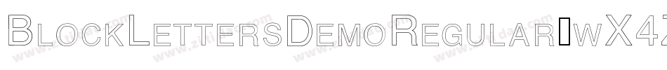 BlockLettersDemoRegular-wX4Z字体转换