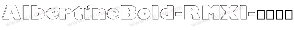 AlbertineBold-RMXl字体转换