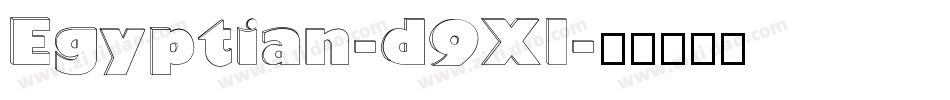 Egyptian-d9Xl字体转换