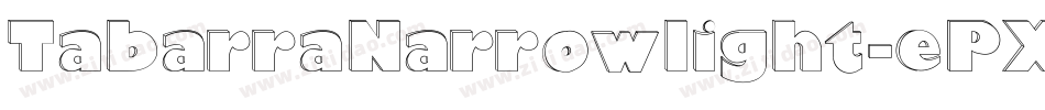 TabarraNarrowlight-ePXl字体转换