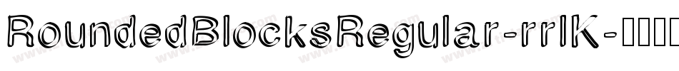 RoundedBlocksRegular-rrlK字体转换