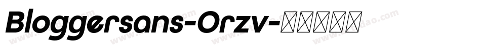Bloggersans-0rzv字体转换