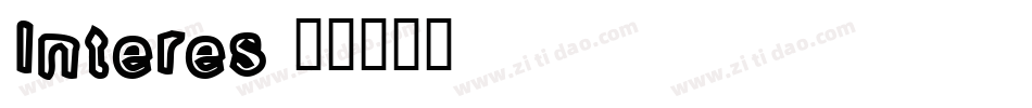 Interes字体转换