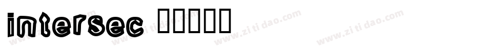 intersec字体转换