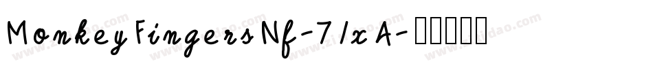 MonkeyFingersNf-71xA字体转换