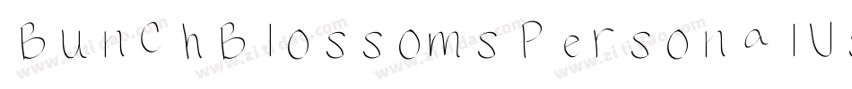 BunchBlossomsPersonalUse-0nA4字体转换