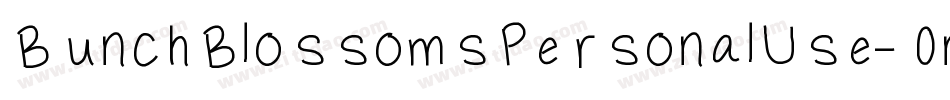 BunchBlossomsPersonalUse-0nA4字体转换