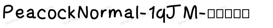 PeacockNormal-1qJM字体转换