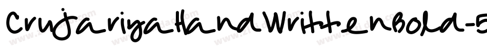 CruJariyaHandWrittenBold-52q8字体转换