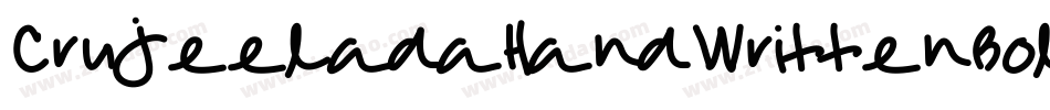 CruJeeladaHandWrittenBold-llAw字体转换