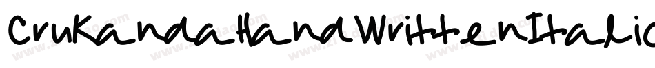 CruKandaHandWrittenItalic-BpMn字体转换