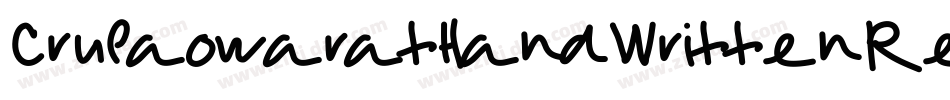 CruPaowaratHandWrittenRegul-52ZG字体转换