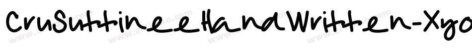 CruSuttineeHandWritten-XyoP字体转换