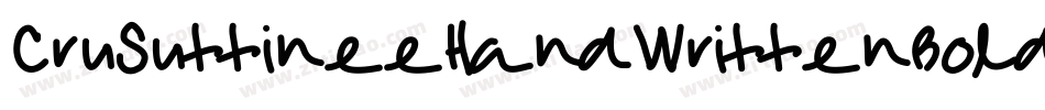 CruSuttineeHandWrittenBold-oR84字体转换