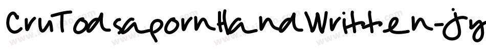 CruTodsapornHandWritten-JyLj字体转换